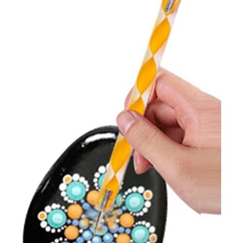 Dotting Tools Mandala Kit Rock Painting Stencils Stone Embossing Starter Drawing Stylus Pens Dotting Rods DIY Wall Art Kid Craft