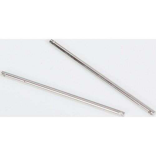 100 PCS 50*2mm Fashion Metal Copper Rhodium KC Gold Color Sticks Long Strip Earring Pendant Connectors For Jewelry Making