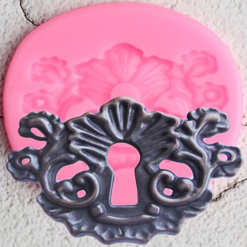 DIY Skeleton Key Lock Silicone Molds Steampunk Cupcake Topper Fondant Cake Decorating Tools Candy Clay Chocolate Gumpaste Moulds