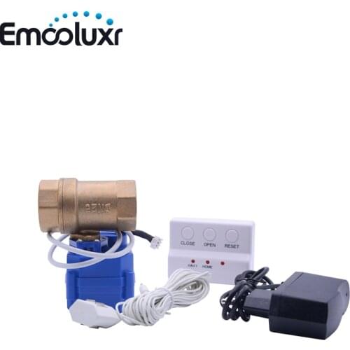 Water Leak Alarm & Auto Water Leak Shut Off Control System Flood Stopper with Solid Motorized Ball Valve 1" BSP NPT Crane