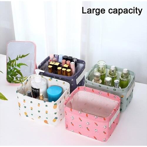 Foldable Desktop Storage Basket Toys Sundries Storage Box Underwear Organizer Waterproof Jewelry Scarf Socks Storage Basket Bags