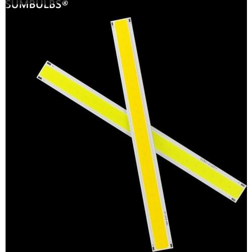 SUMBULBS 10PCS/lot DC12V 170*15MM 5W COB Lamp Strip Light Source Bulb Warm Cold White 500LM 17CM Liner LED DIY Table Work Lamp