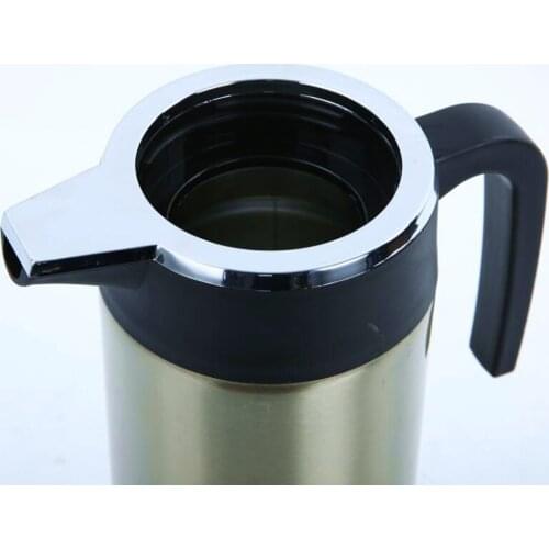 Universal Car Electric Kettle 1200ml 24V Car Stainless Steel Cigarette Lighter Heating Kettle Mug Electric Travel Thermoses