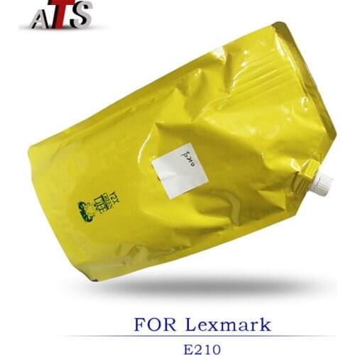 1KG Printer Supplies Black Toner Powder Photocopy machine For Lexmark E210 copier spare parts with photocopier fitting