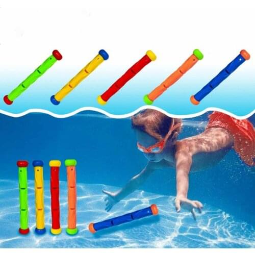 Non-toxic Kids Underwater Toys Dive Seaweed Grass Swimming Pool Diving Rings Weighted Game Relay Race Sticks Accessories TSLM1