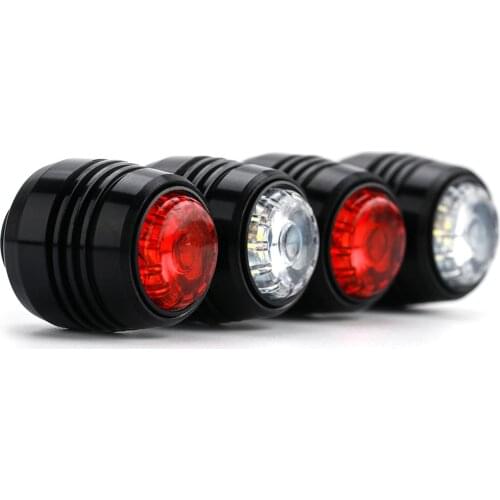 4x Skateboard Lights LED Longboard Front and Back Lamp USB Charging Lighting