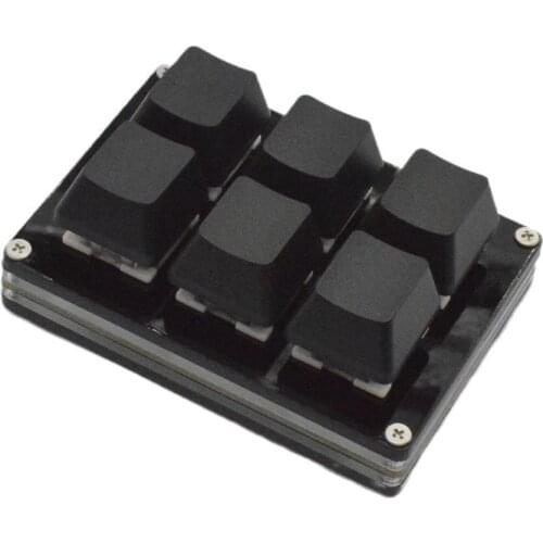 6-key Black Small Keyboard Mini Keyboard Copy And Paste Custom Shortcut Keys Custom One-key Password Mechanical Keyboard