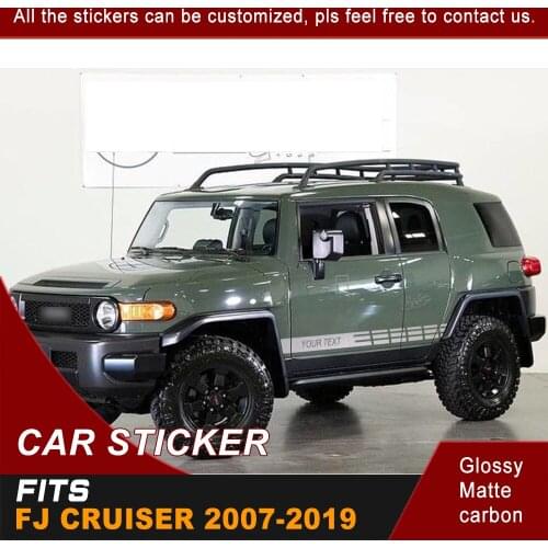 Car Stickers Fit For Toyota FJ CRUISER 2007-2019 Side Door Racing Stripe Gradient Styling Graphic Vinyl Car Decals