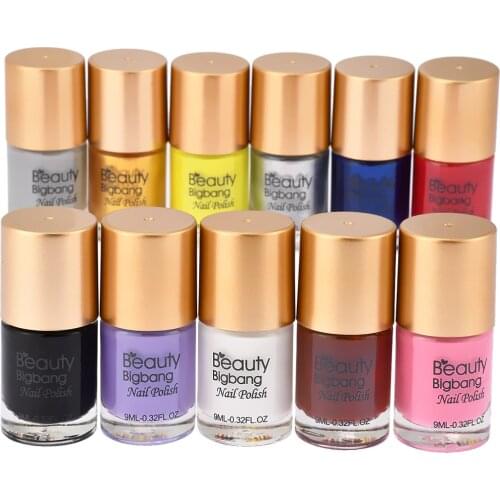 BeautyBigBang 9ml Stamping Nail Polish Colorful Printing Varnish Lacquer Varnishes for Stamping Nail Art Nail Polish Chameleon