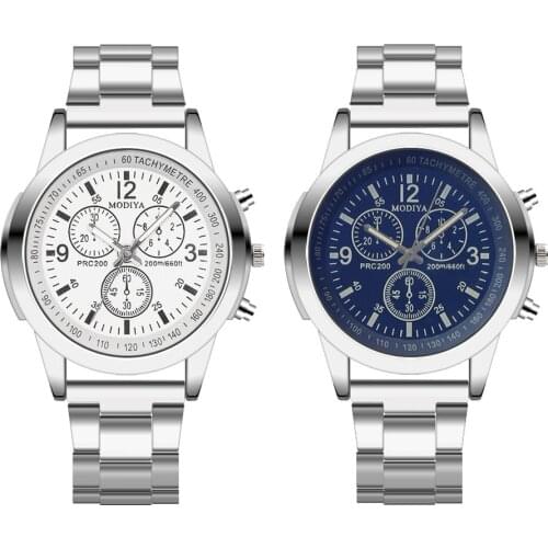 Men‘s Watch Luxury Stainless Steel Sport Quartz Hour Wrist Analog Watch Wristwatch Men Wristwatch For Bussiness Man 25