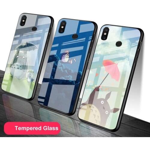 My Neighbor Totoro Tempered Glass Phone Case For Redmi Note 5 6 7 8 9 Pro Note8T Note9S Redmi8 9 Cover Shell