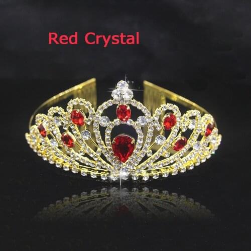 5 colors Crystal Tiaras Hair Accessories Gold Crowns Girls Headpiece Fashion Wedding Bridal Crown Hair Jewelry