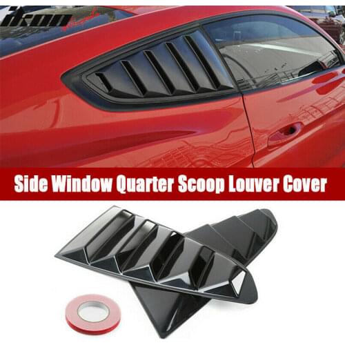 For Ford Mustang 2015-2018 GT Side Vent Window Quarter Scoop Louver Primer Cover