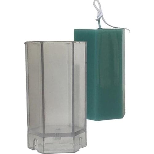 Hexagon Candle Mold Hexagon Handmade Model DIY Aromatherapy Candle Mold Plaster Craft Mold Silicone Soap Candle Resin Molds