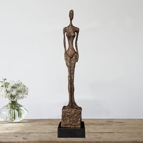 Ivorique Giacometti abstract bronze home decoration accessories bronze walking man statue sculpture for office decorative