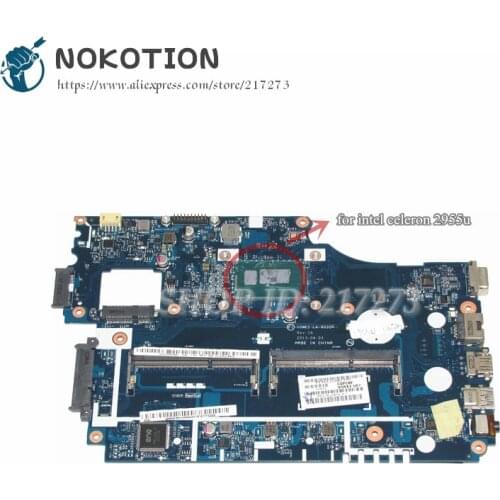NOKOTION NB.MFM11.00A NBMFM1100A V5WE2 LA-9532P Laptop Motherboard For Acer aspire E1-532 E1-532P MAIN BOARD DDR3L