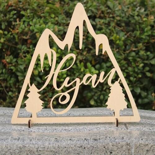 Personalized Wedding Wooden Name Sign with stand ,Wedding Favor ,Wedding Party