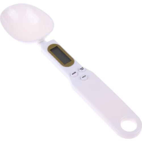 1 PC Plastic Digital Measuring Spoons for Gram Kitchen Weight Volume Food Lab Spoon Scale Cooking Baking Tools