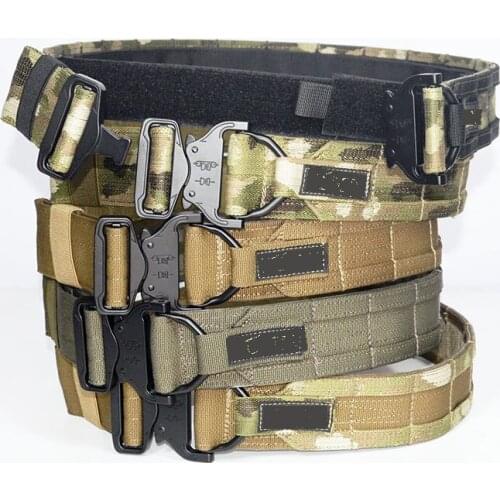 5CM Military Combat Waist Inside And Outside Belt Military Shooting Tactics MOLLE Ribbon CS Outdoor Training Hunting Double Belt
