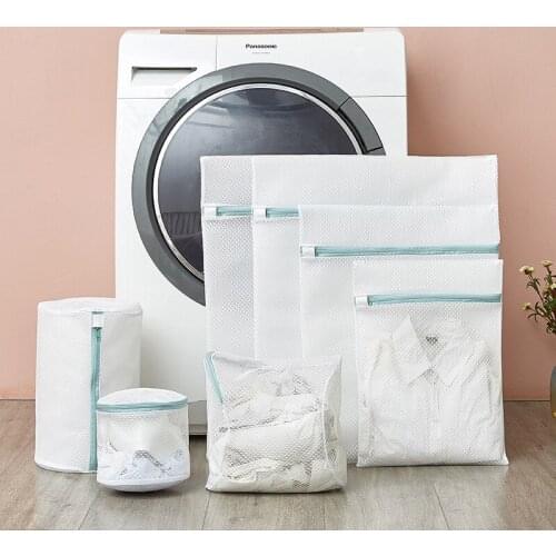Laundry Bag Organizer for Clothes Mesh Bag Washing Machine Accessories Laundry Washing Bag Home Bra Dirty Clothes Laundry Basket
