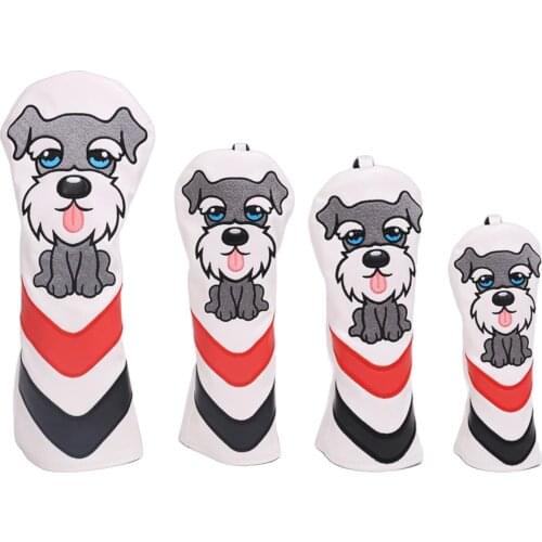 Durable Puppy Dog Embroidery Golf Head Cover Club Headcover w/ No. Tag
