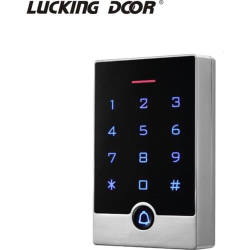 RFID Access Control System IP65 Waterproof Standalone Access Control 125KMZ Reader Keypad Backlight Touch Keypad 2000 Users
