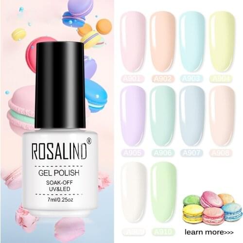Rosalind nail oil gelling nail polish applies to nail polish mixed half permanent nail oil bottom Macaron gel gel lacquer oil