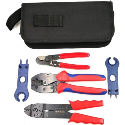 Solar PV Multifunction Tool Kit LY-2546BS For 2.5 4 6mm2 Crimping 0.5-5 mm2 Stripping 30 mm² Cable Cutting