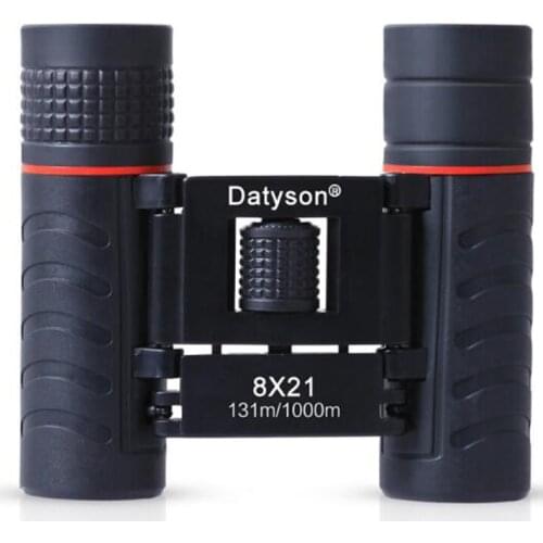 Datyson Wolf Series 8X21mm Folding Binoculars 131m/1000m BAK4 Prism Roof Ridge Prism System FMC Film Coating 5S0010
