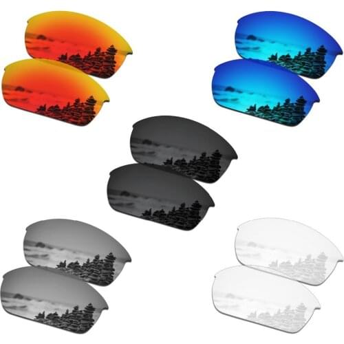 SmartVLT 5 Pairs Polarized Sunglasses Replacement Lenses for Oakley Flak Jacket - 5 Colors