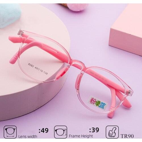 TR90 Children Glasses Frame Optical Acetate Glasses Children Flexible Protective Kids Glass Diopter Eyeglasses For 5-12 Years