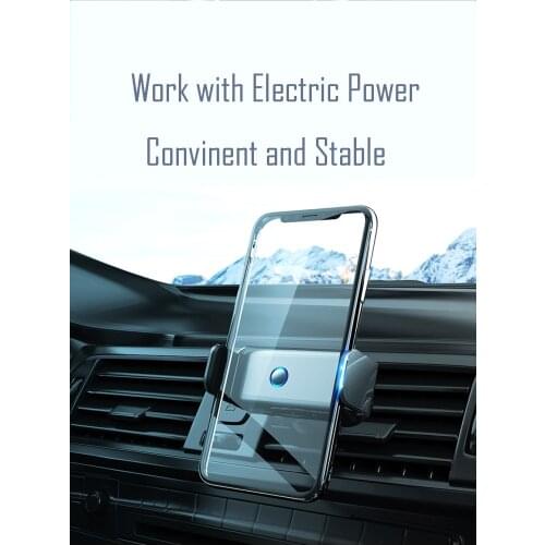 Universal Mobile Phone Electric Car Bracket Auto Phone Holder for Car CellPhone Stand Support For iPhone/ Samsung/Huawei/Xiaomi