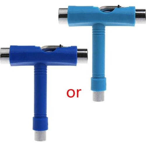 Universal Roller Skate Wrench Skateboard T Shape Tool Multi-Function Key
