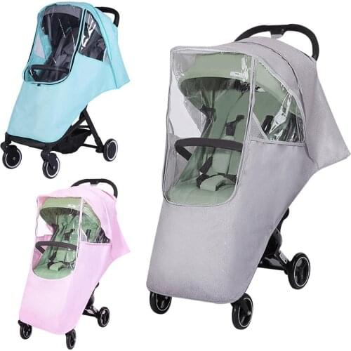 Baby Stroller Safety Seat Cover Windproof Sun Shade Canopy Nursing Car Shield Easy to Install Windproof PVC material
