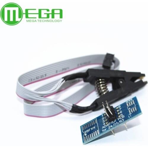 10PCS SOIC8 SOP8 Flash Chip IC Test Clips Socket Adpter BIOS/24/25/93 Programmer