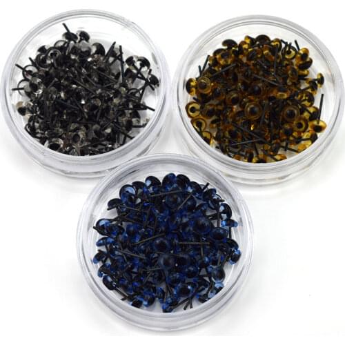 200Pair Buttons DIY Doll Eyes Black Plastic Crafts Safety Eyes for Teddy Bear Soft Toy Animal Doll Amigurumi DIY Accessories