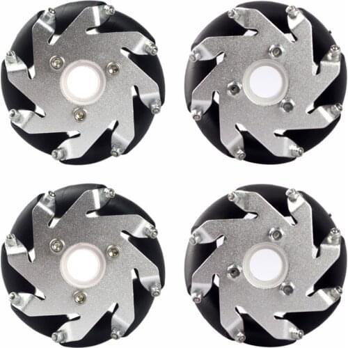 4pcs 60mm Mecanum Wheel Omni Wheel Omnidirectional Typre For Arduino 60 Mm Aluminum Wheels DIY Smart Robot Car Chassis RC 4144