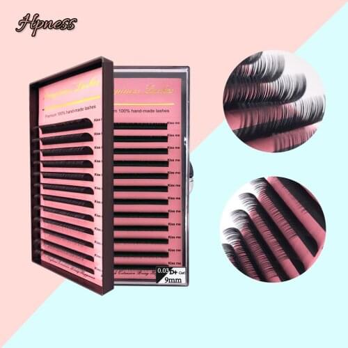 7-15MM All Size Individual Premium Eyelash Extension Eye Lashes Box Natural Soft Classic Silk Lashes Extension 100% Handmade