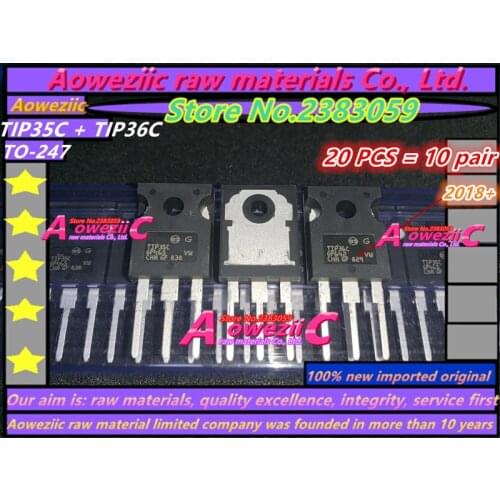 Aoweziic 2018+ 100% new imported original TIP35C TIP36C TIP35 TIP36 TO-247 high power tube to transistor amplifier tube