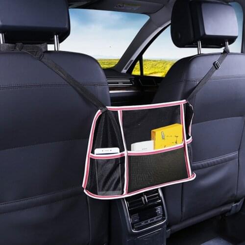 Safego Car Net Pocket Handbag Holder Car Seat Storage Between Seat Storage Pet Net Barrier Net Barrier Auto Interior Accessories