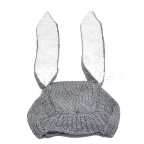 Citgeett Fashion Cute Baby Toddler Winter Knitted Cartoon Warm Comfort Rabbit Crochet Warm Casual Hat Boy Girl
