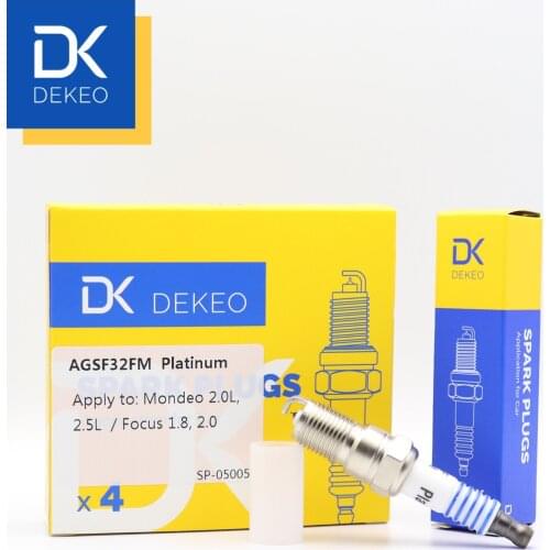 Dekeo ITR6F13(4477) TR6AP-13 HR7KPP33 Iridium Spark Plug Fit for Focus 2 for Jaguar XF for Mazda 6 for Volvo C30 S40 of 4PCS