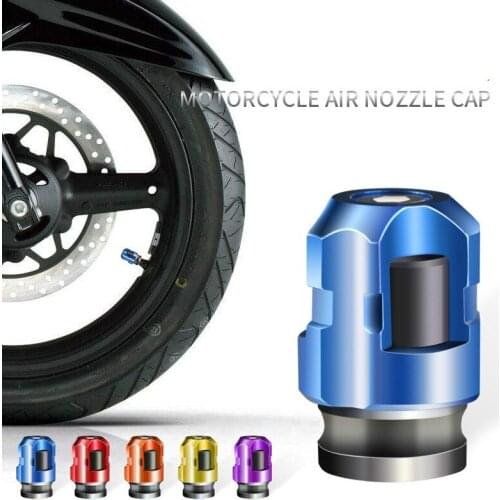 Motorcycle Parts 2 Color 2Pcs Electrombile Tire Valve Stem CNC Modification Tire Valve Stem Leak Proof Air Nozzle Cap Polish Rim