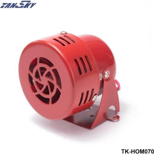 12V Motorcycle Details Red Driven Air Raid Siren Tornado Horn Alarm Loud Sound For Jeep YJ/TJ 87-06 TK-HOM070