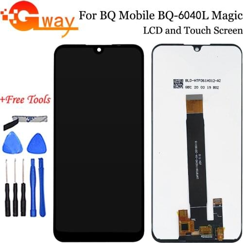 6.09" For BQ Mobile BQ-6040L Magic LCD Display Touch Screen Panel Digiziter Assembly For BQ 6040L Magic LCD Replacement + Tools