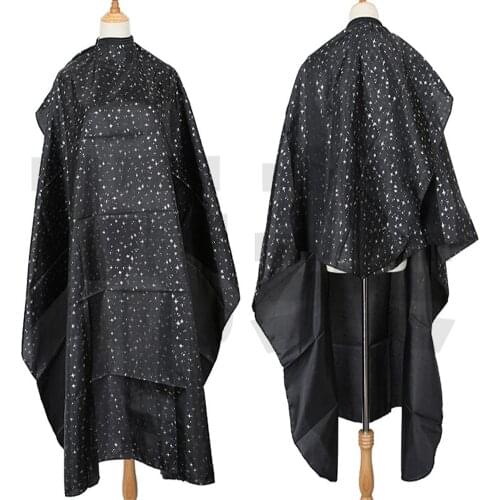 Star Print Adults Home Salon Pro Hairdressing Cloth Apron Hair Cutting Gown Cape Hairdressing Hairdresser Apron Haircut capes