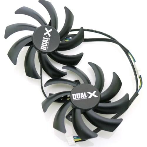 FDC10H12S9-C 86mm 0.35A 4Pin For XFX R9 270X 280X 290X Graphics Card Cooling Fan