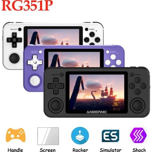 RG351P Retro Game Console 3.5 inch IPS Screen RK3326 Open Source System Portable Handheld Game Player for PSP/N64 Video Console