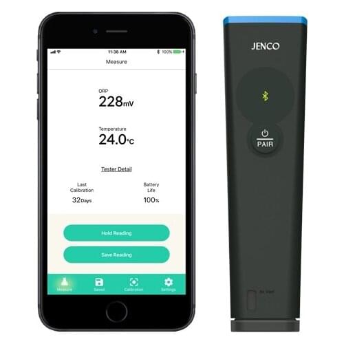 Bluetooth ORP meter temperature tester waterproof Pocket Pen Type iOS Android app CE FCC IC NCC RoHS