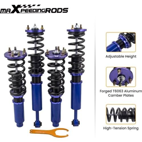 4PCS Coilover Coil Over Shocks Springs Kit for Honda Accord 1998-2002 1999-2003 Acura Suspension